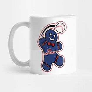 Texas Rangers Gingerbread Man Mug